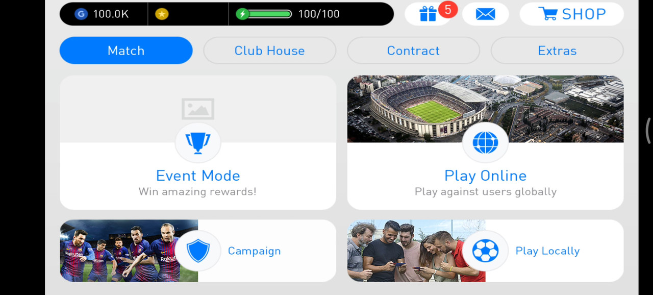 PES 2018 Mobile Champions League MOD screenshot 5
