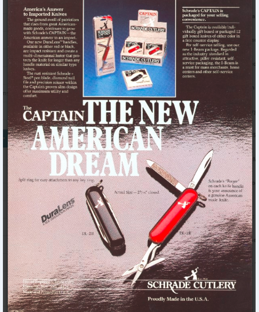 Schrade Captain DL-2 advertisement one