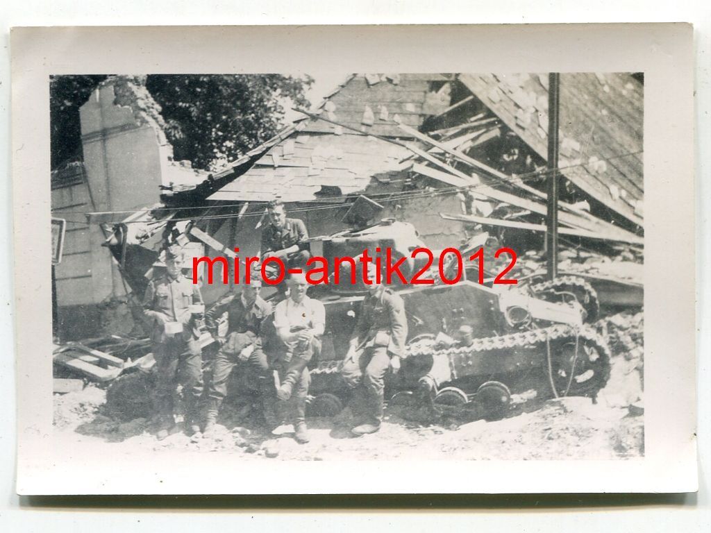 Foto, Wehrmacht, zerstörter Panzer, Matilda I, R