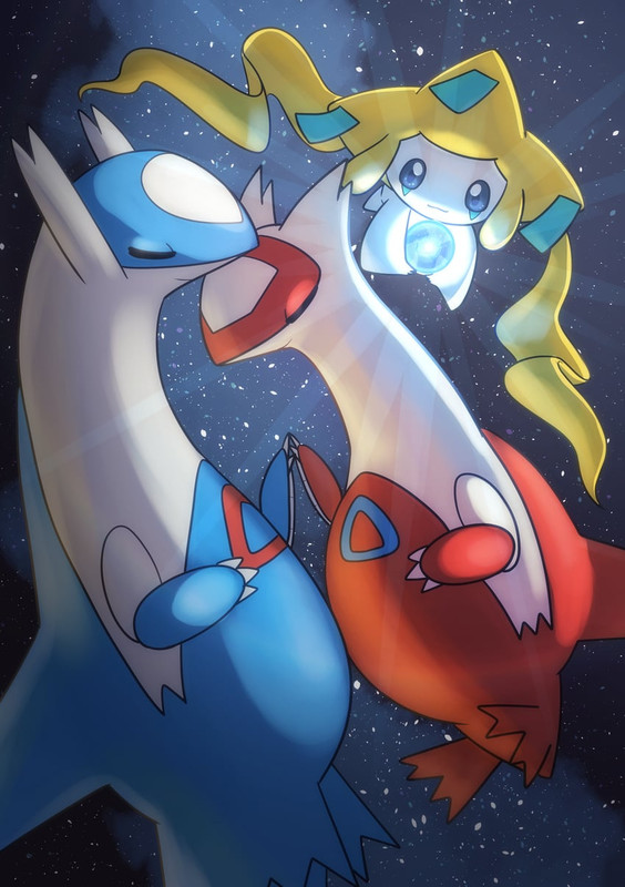jirachi-latias-and-latios-pokemon-drawn-