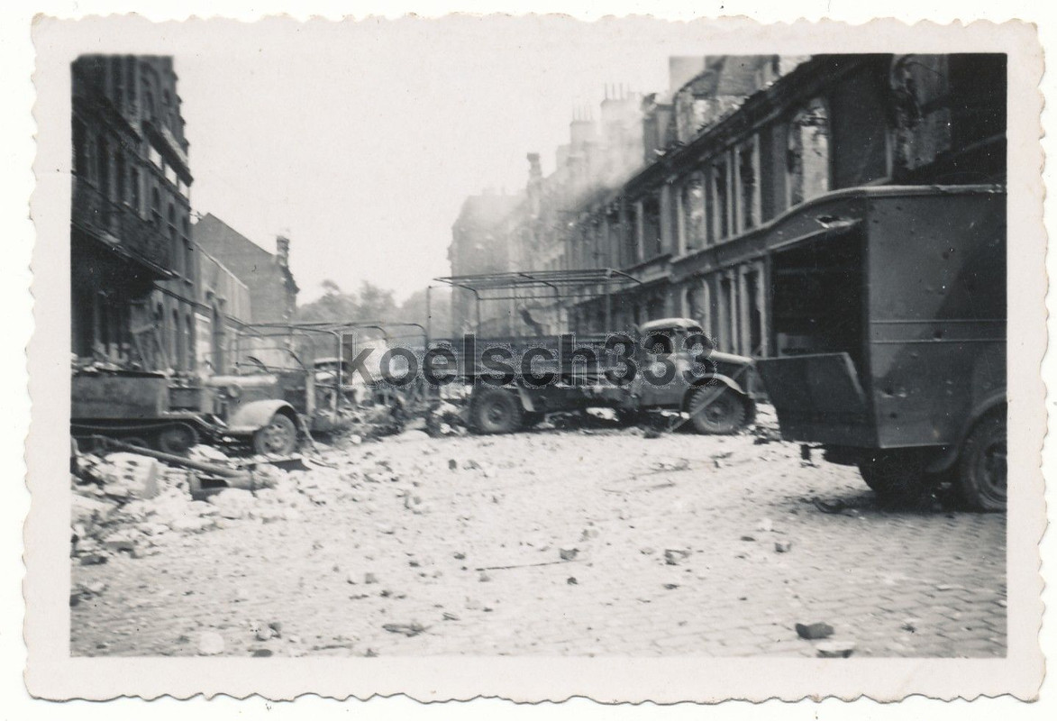 Dünkirchen englische Wracks Bedford LKW Universa