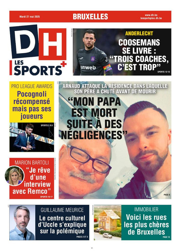 Pack Journaux Belges Du Mardi 27 Mai 2025 Pack Journaux Belges Du Mardi 27 Mai 2025