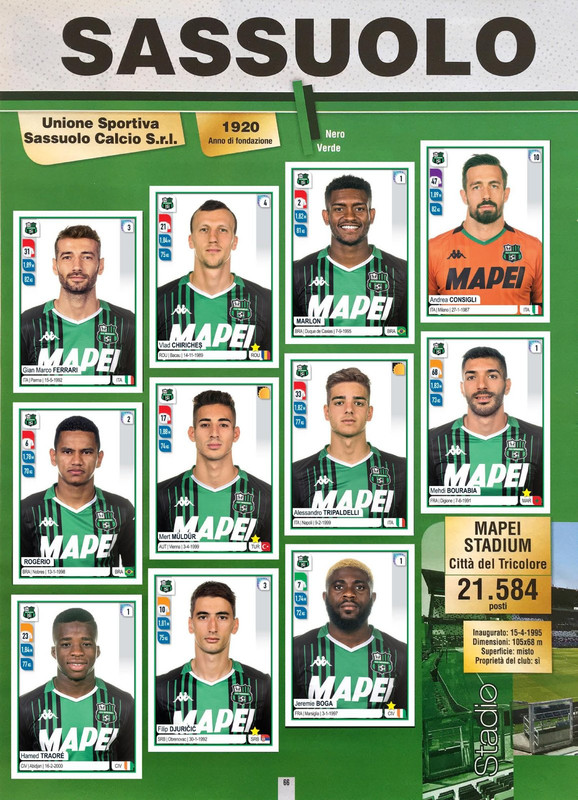 Calciatori 2019 Panini Sticker Tüte Omaggio Variante