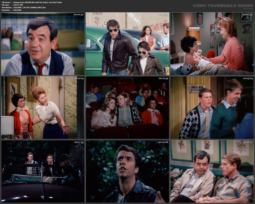Happy Days S02E08 Not with My Sister, You Don't.mkv