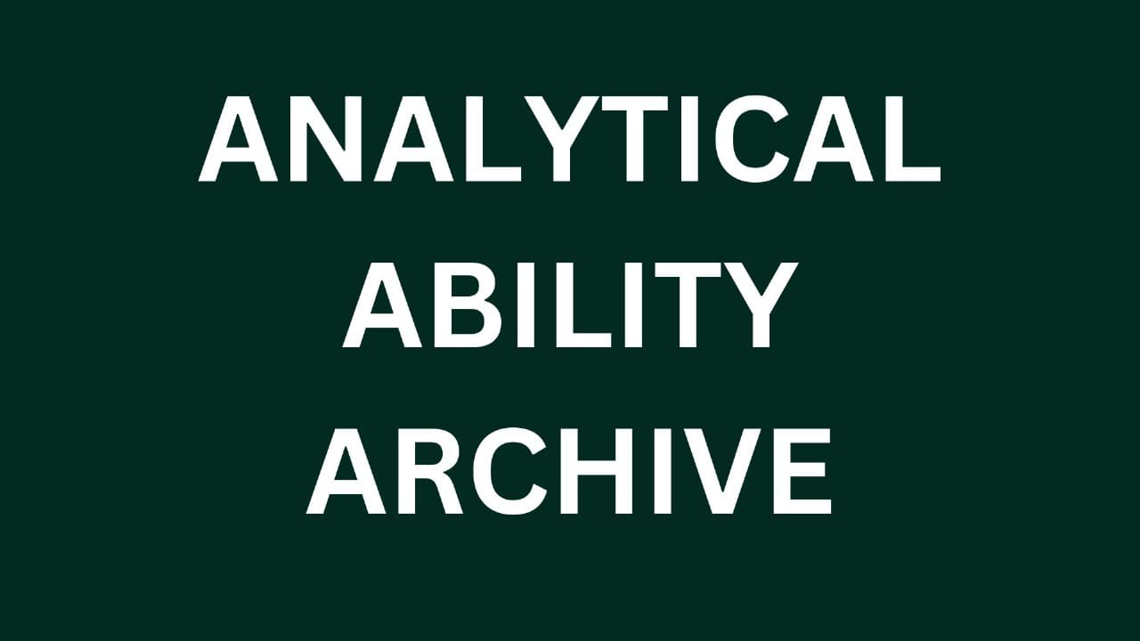 Analytical Ability