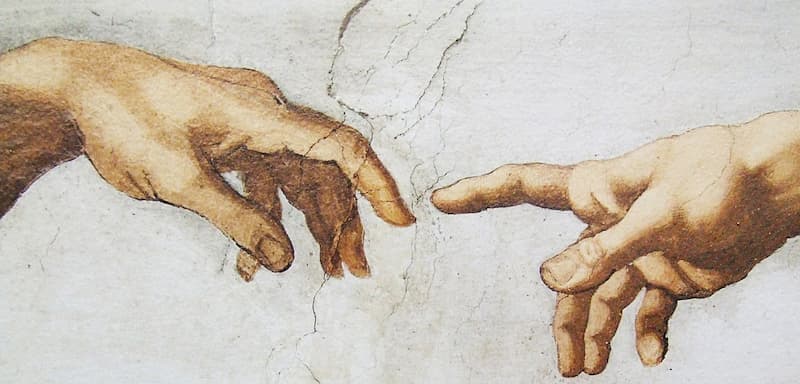Particolare-incrocio-dita-Creazione-Adamo-Michelangelo