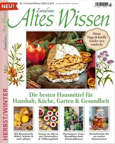 Cover: LandIdee Altes Wissen Magazin Herbst-Winter No 03 2023