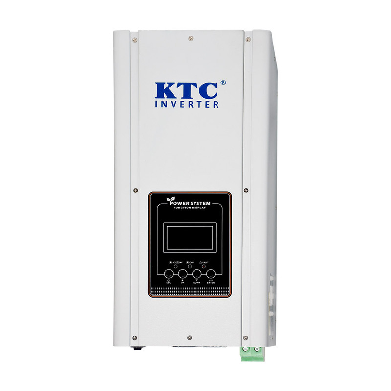 Inversor de corriente KTC 1000W de onda pura sinusoidal en color blanco.