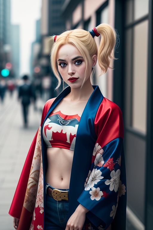 Harley-Quinn-wearing-a-kimono-5