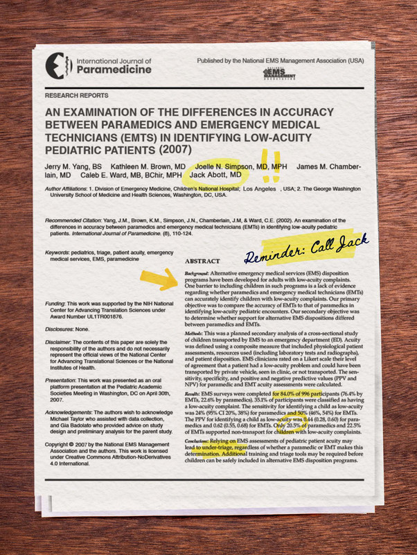a medical paper with sections highlighted in yellow including Jack's name listed but spelt incorrectly