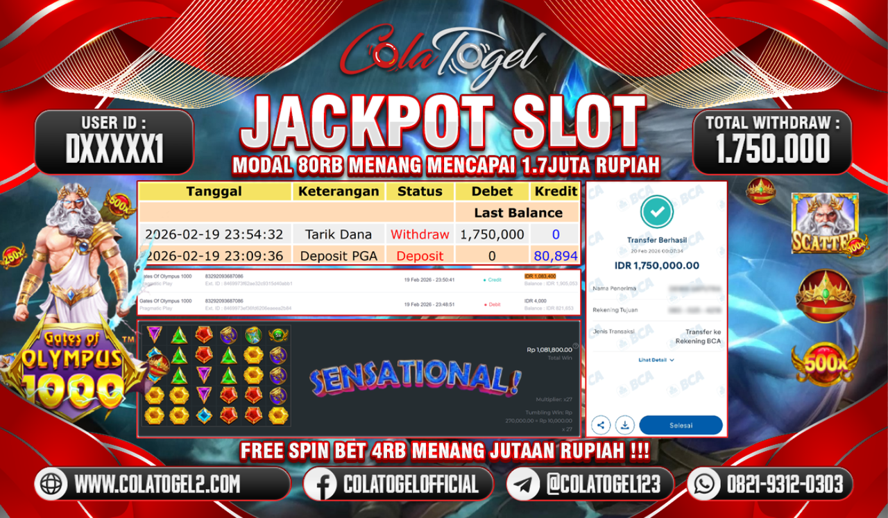 JACKPOT SLOT GACORR!!