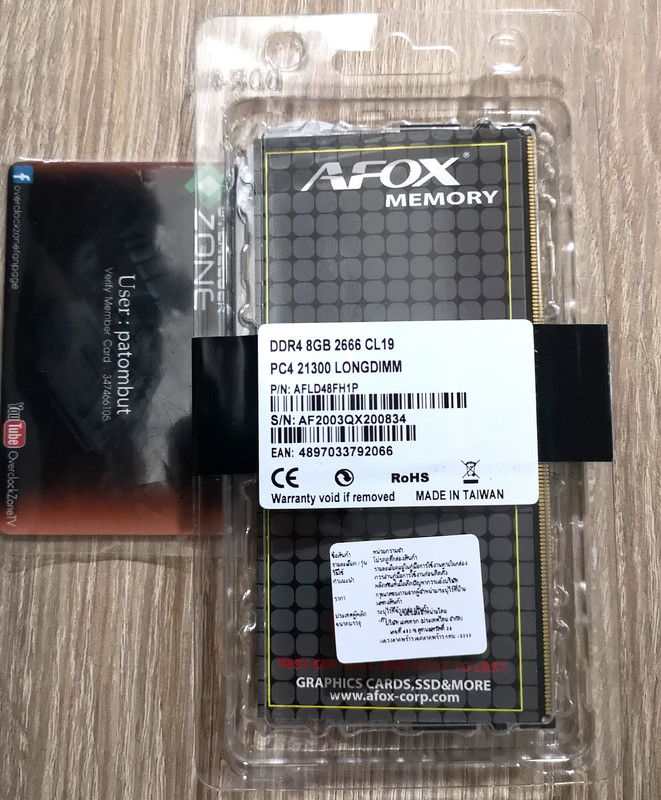 AFOX DDR4 8GB 2666 IMG_20200428_101634