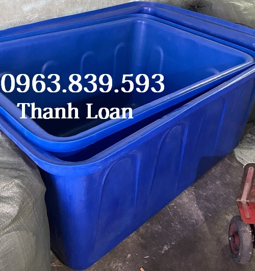Thùng chữ nhật 750L nuôi cá, thùng nhựa dưỡng cá Koi cảnh / 0963.839.593 Ms.Loan Thung-nuoi-ca-nhua-1-lop