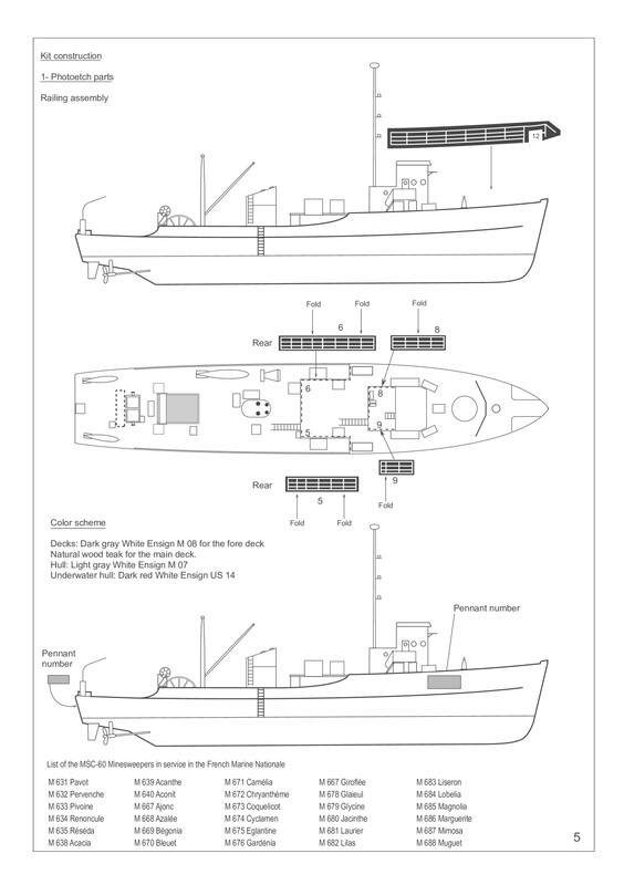 Notice de montage MSC 60 page 5 Anglais - Page 1
