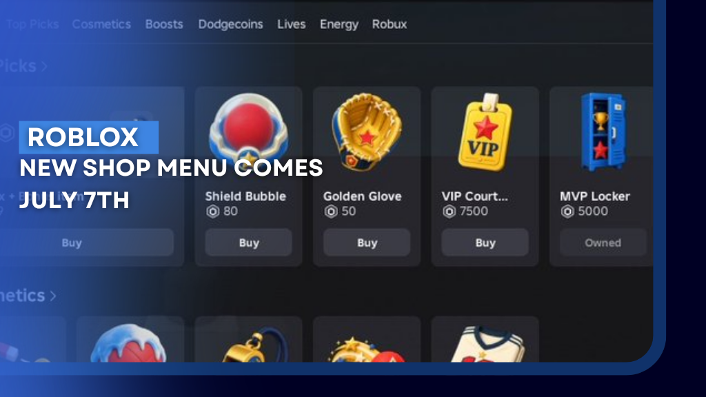 ROBLOX INTRODUCES SHOP COMING JULY 7