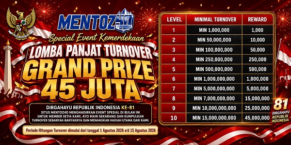 BONUS LOMBA PANJAT TURNOVER
