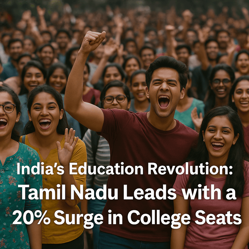 Punjab Education Revolution Banner with Students and Teachers
