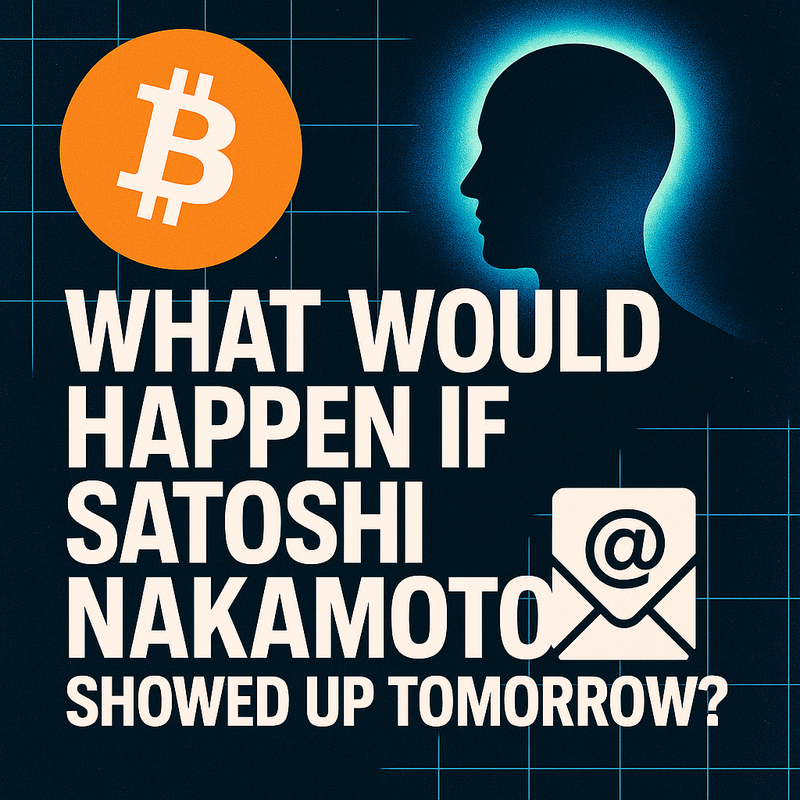 What would happen if Satoshi Nakamoto showed up tomorrow?