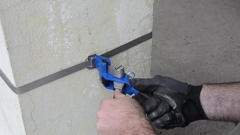 Инструмент для натяжения и резки стальной ленты