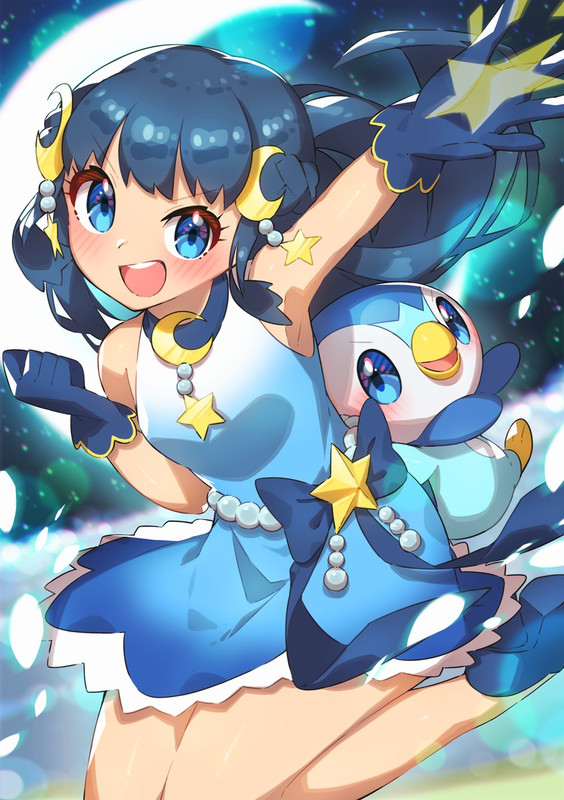 dawn-and-piplup-pokemon-and-2-more-drawn