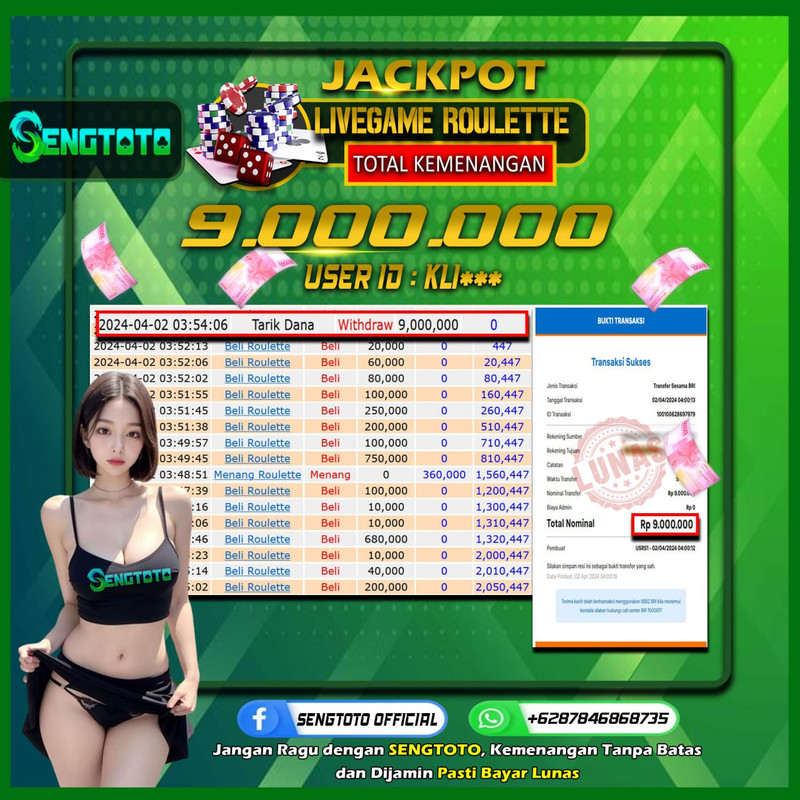 BUKTI PEMBAYARAN LIVE GAME ROULETTE