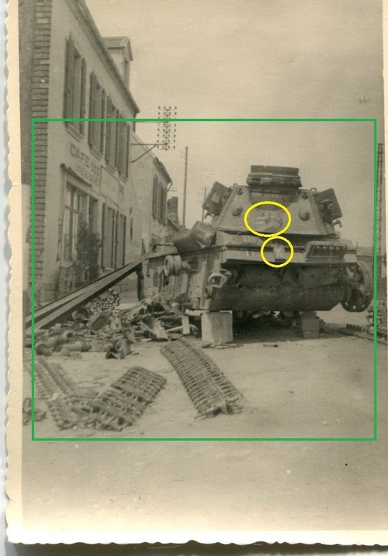 WW II Foto Zerstörter Deutscher Panzer Tank