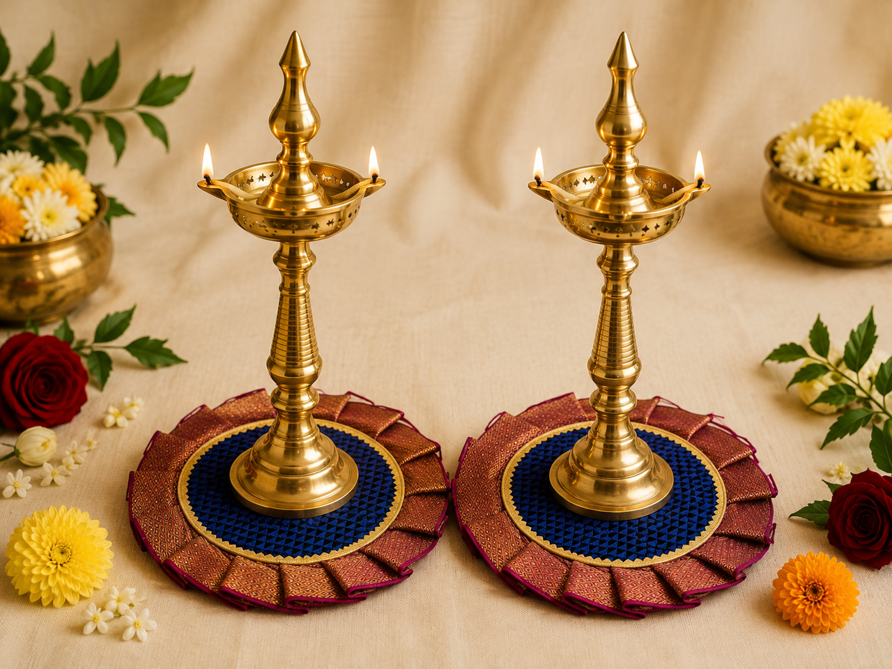 Khun Samai Aasan | Traditional Aasan for Samai | Elegant Pooja Accessory for Home Temple, Festivals & Special Occasions