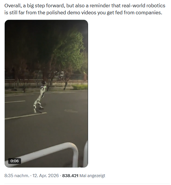 Roboter-Halbmarathon