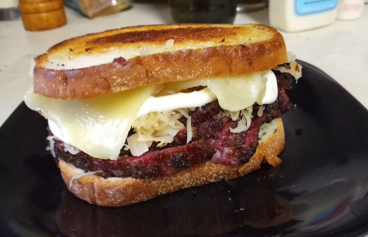The Breakfast Corned Beef Reuben