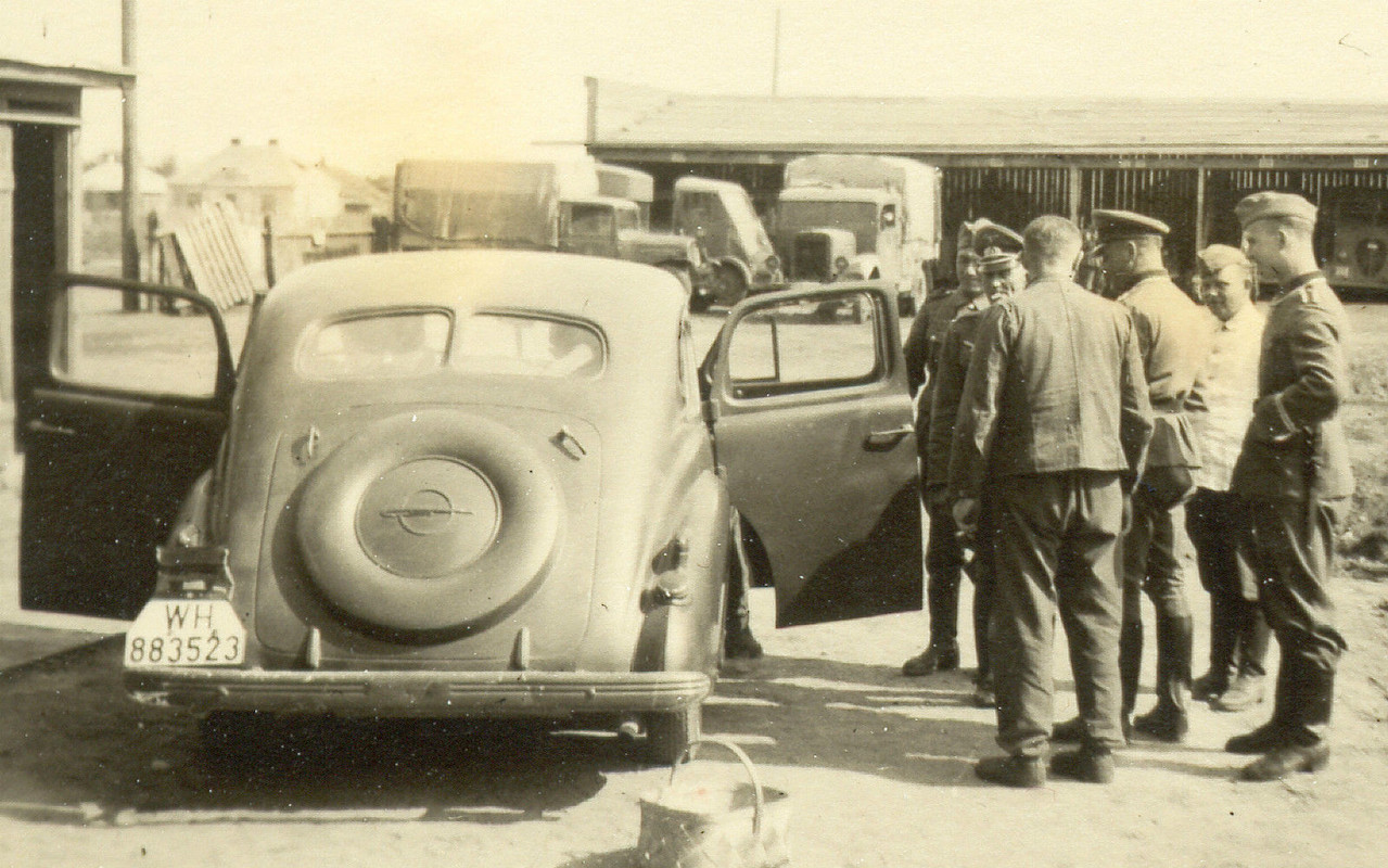 alt OPEL KAPITÄN Auto 1938 WH-Kennung LKW benz a