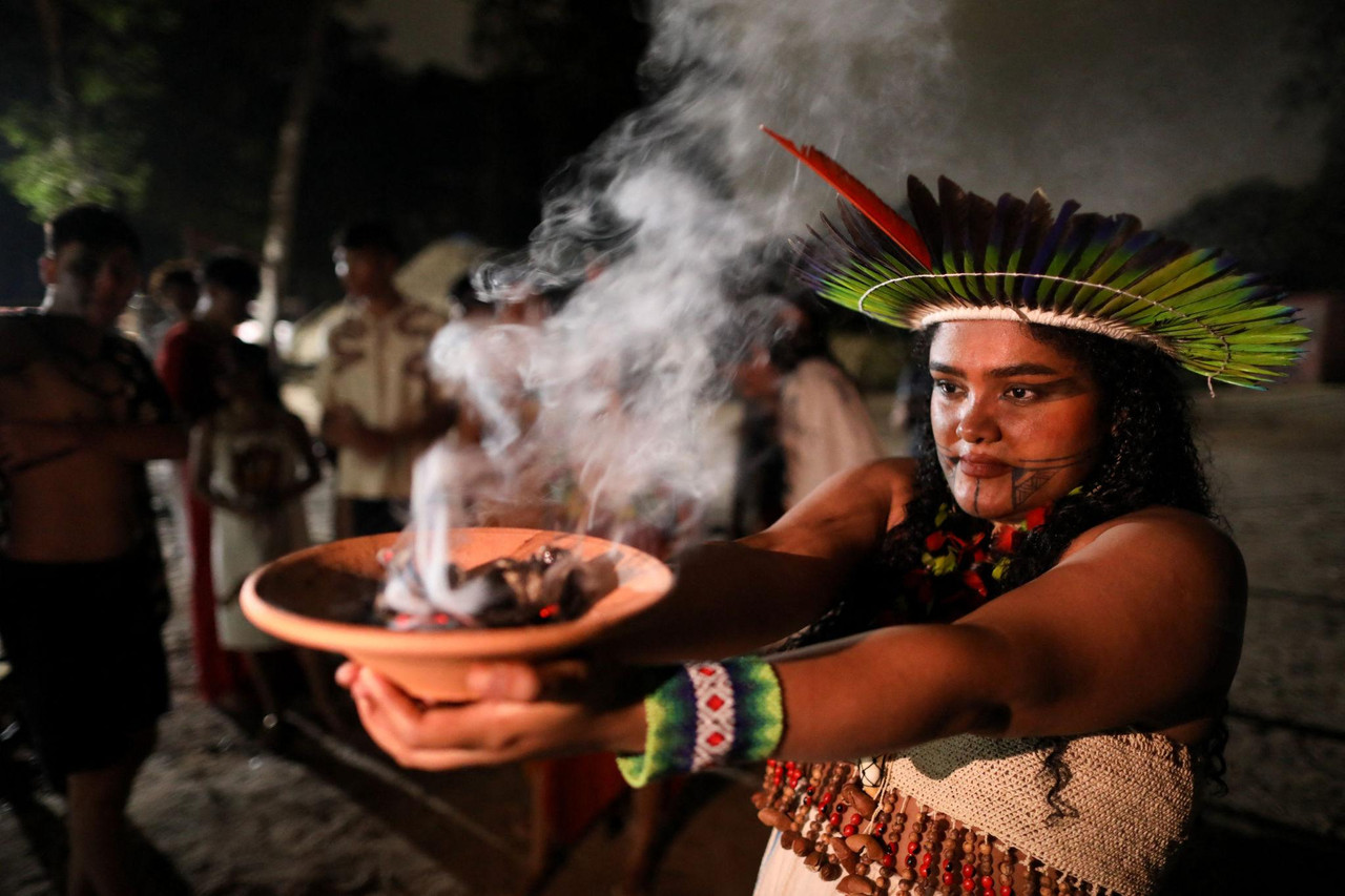 Kambeba Indigenous people near Manaus, Brazil