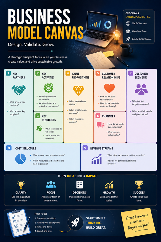 Business Model Canvas Visual Generator