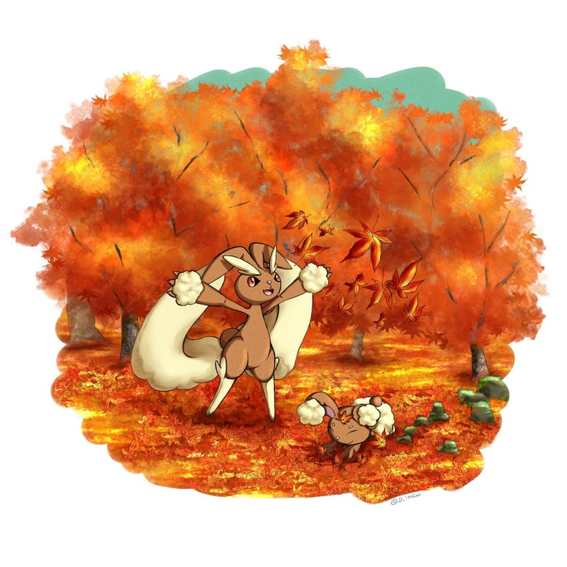 lopunny-and-buneary-pokemon-drawn-by-num