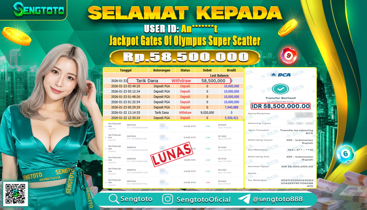 BUKTI PEMBAYARAN SLOT GATES OF OLYMPUS SUPER SCATTER