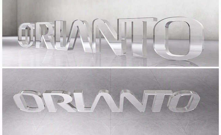 AC-01 acrylic crystal letters with crystal-like transparency and glass-like surface