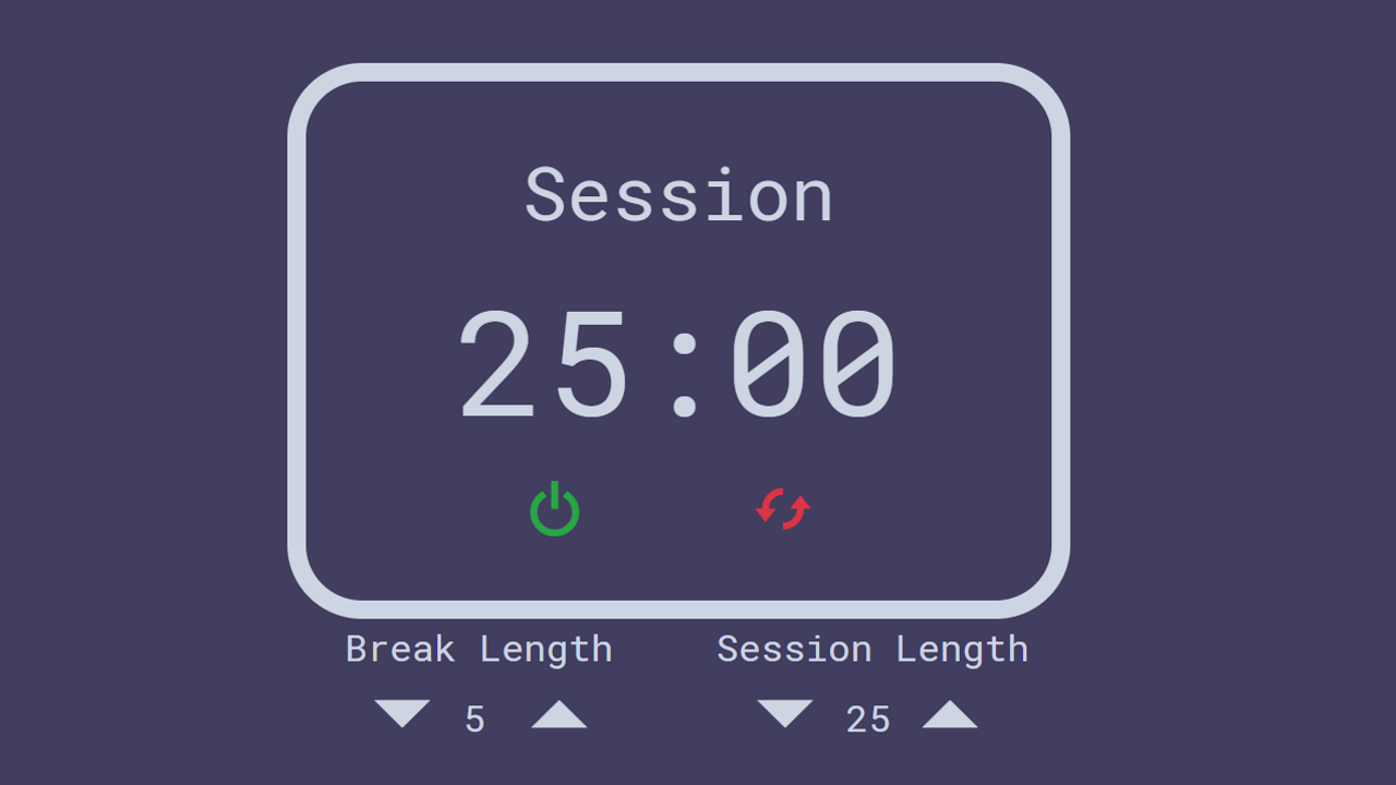Pomodoro Clock page