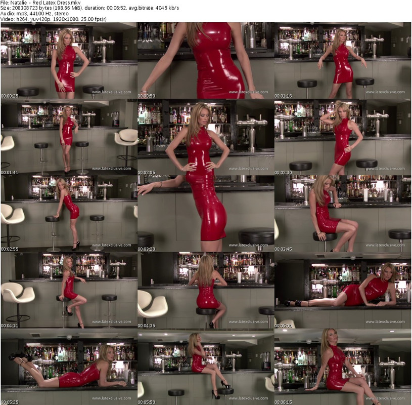 Natalie - Red Latex Dress_s