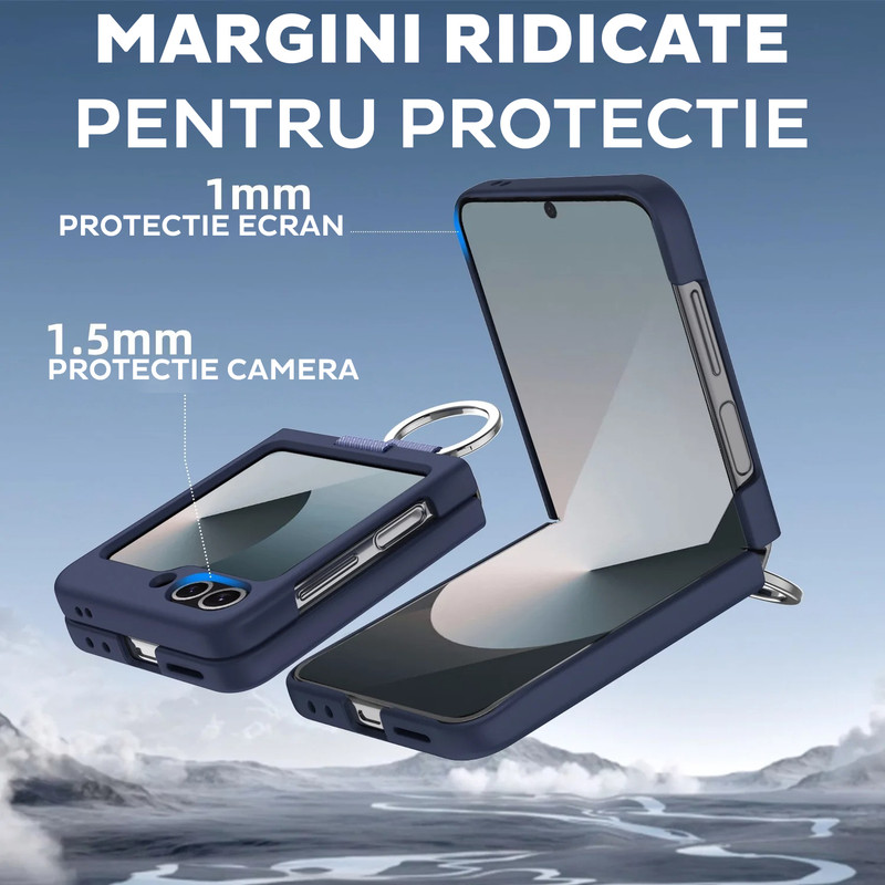 Husa pentru Samsung Galaxy Z Flip 6 DaDen cu inel, Protectie antisoc, Camera Ultra Safe, Silicon, Roz imgi 159 c4510e3c a185 4943 a9a7 b3b06cb3d0e7 b2c02d4b0b4920c5 1