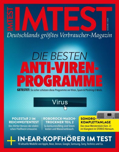 Cover: Imtest Verbrauchermagazin No 01 2024