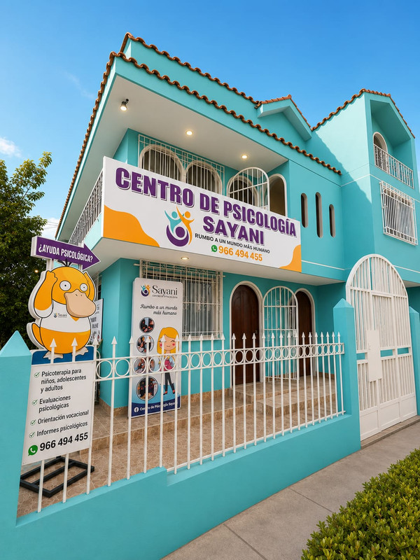 Otra vista de la fachada del Centro de Psicología SAYANI