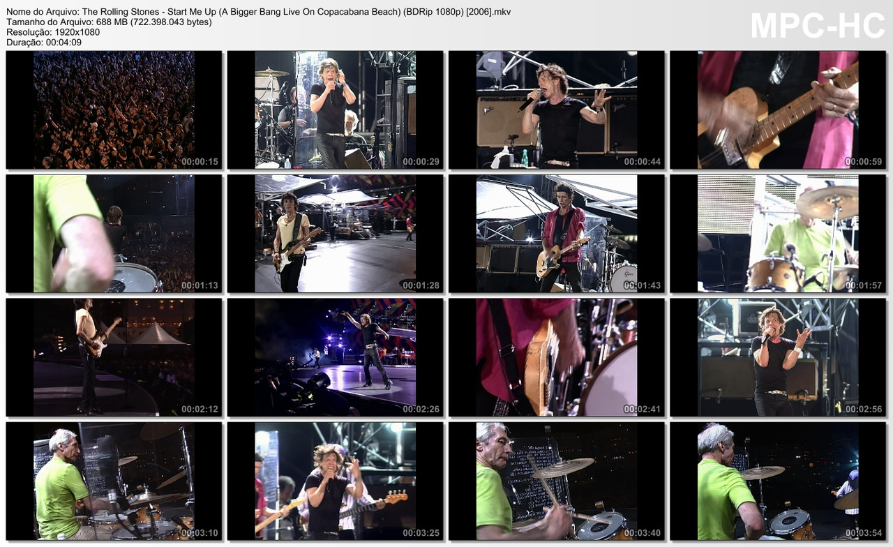 The Rolling Stones - Start Me Up (A Bigger Bang Live On Copacabana Beach) (BDRip 1080p) [2006]