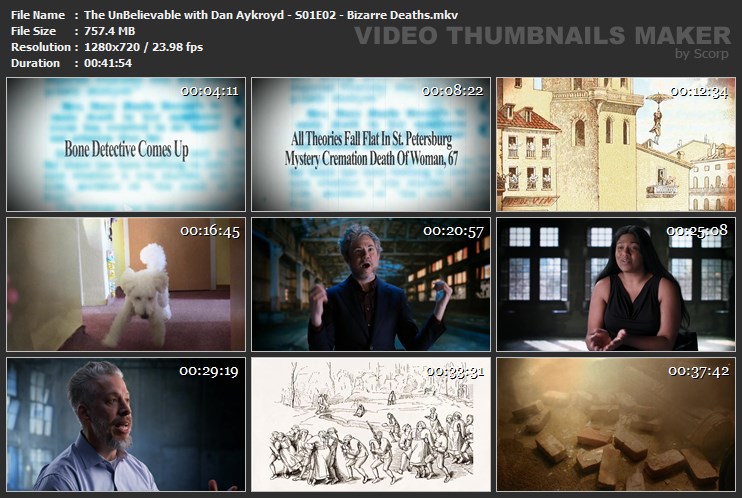 The UnBelievable with Dan Aykroyd - S01E02 - Bizarre Deaths.mkv