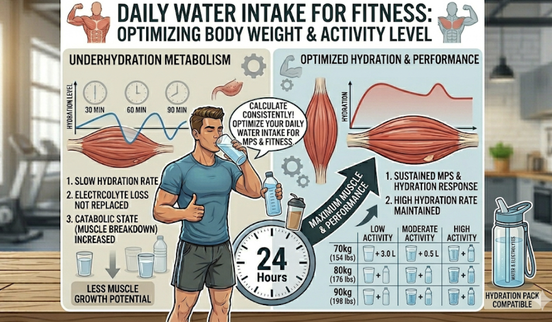 Urine color hydration chart showing how much water to drink for fitness based on hydration levels