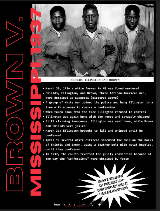 Brown vs Mississippi