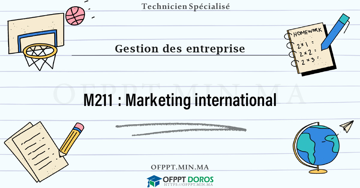 Sommaire détaillé du cours Marketing international M211 OFPPT - Structure du module