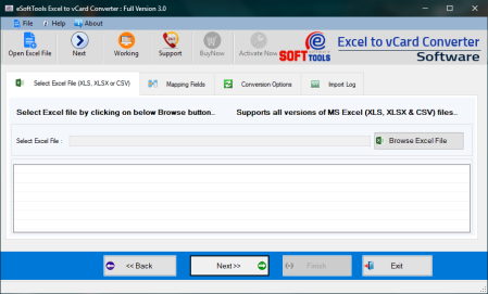 eSoftTools Excel to vCard Converter 3.0