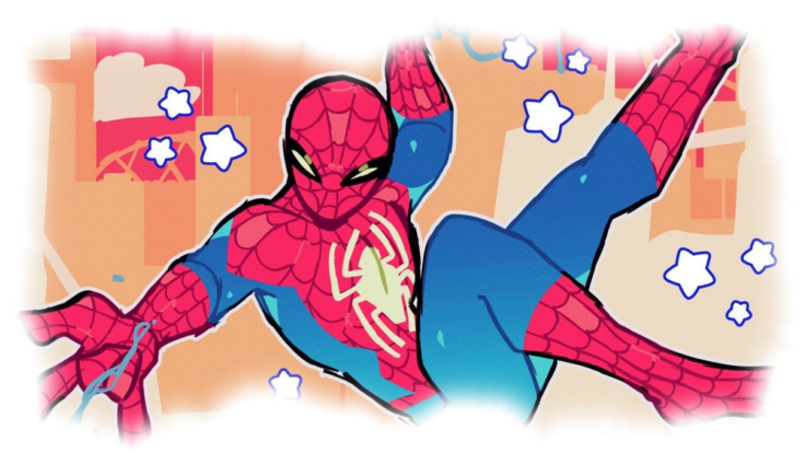 Spiderman Swinging.