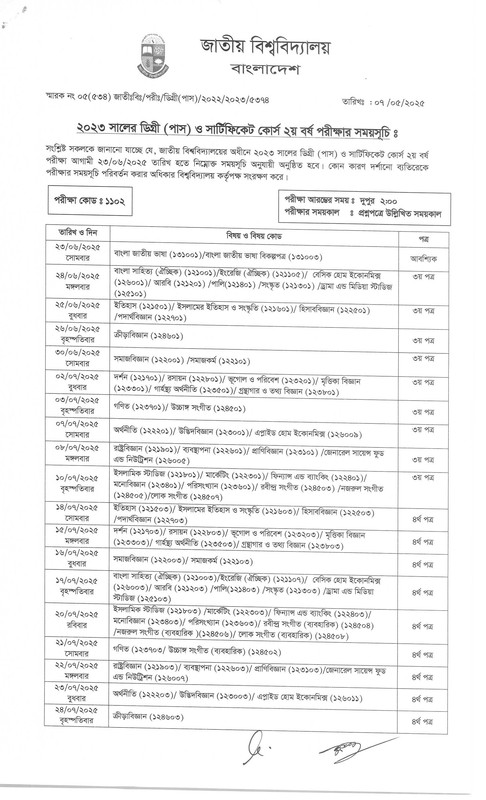 NU-Degree-2nd-Year-Exam-Routine-2025-PDF-1