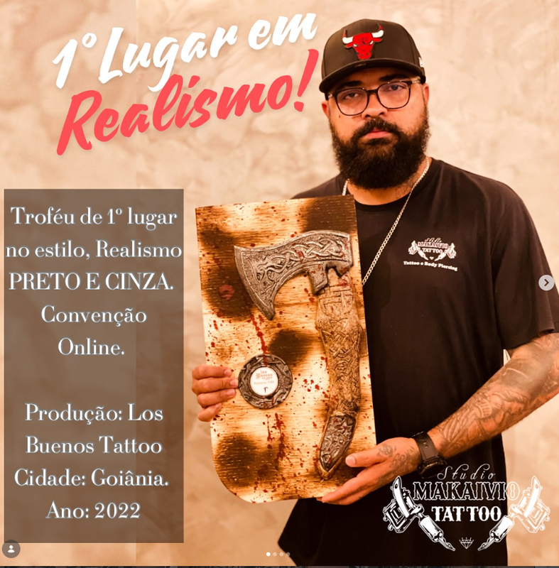 Trabalho autoral do Studio Makaivio Tattoo