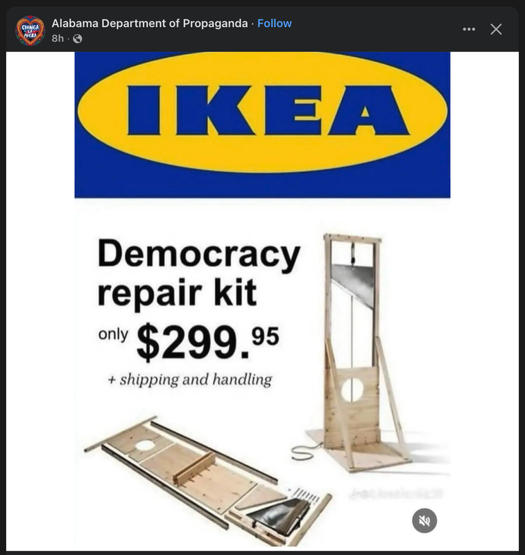meme ikea socialist guillotine advert